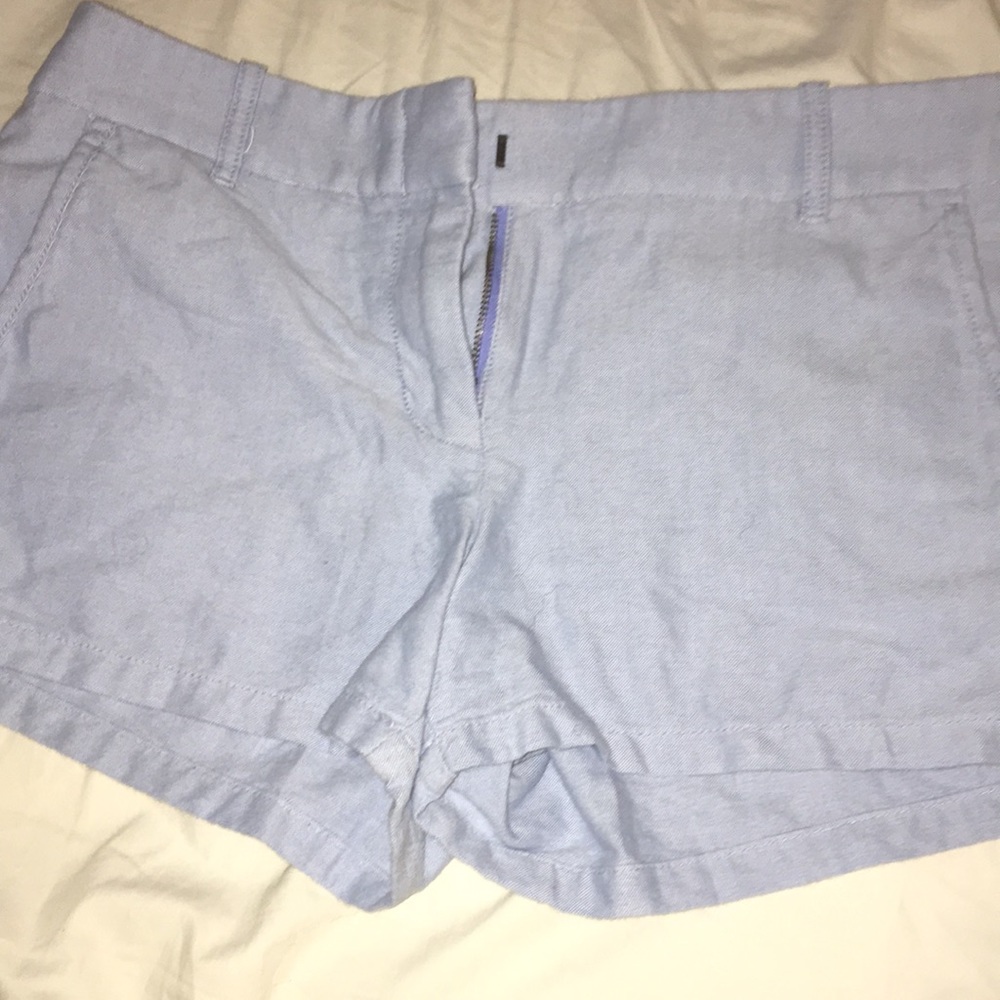 Light purple J Crew chino shorts